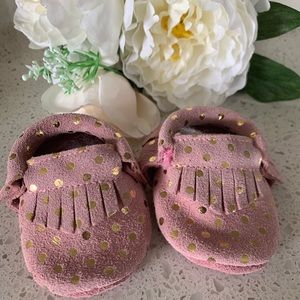 Baby moccasins girl 0-3 months